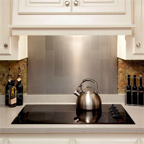 stainless steel kitchen backsplash installation